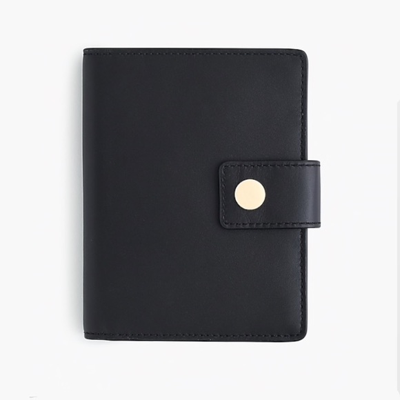 J. Crew Handbags - NWT J. Crew Black Italian Leather Passport Holder